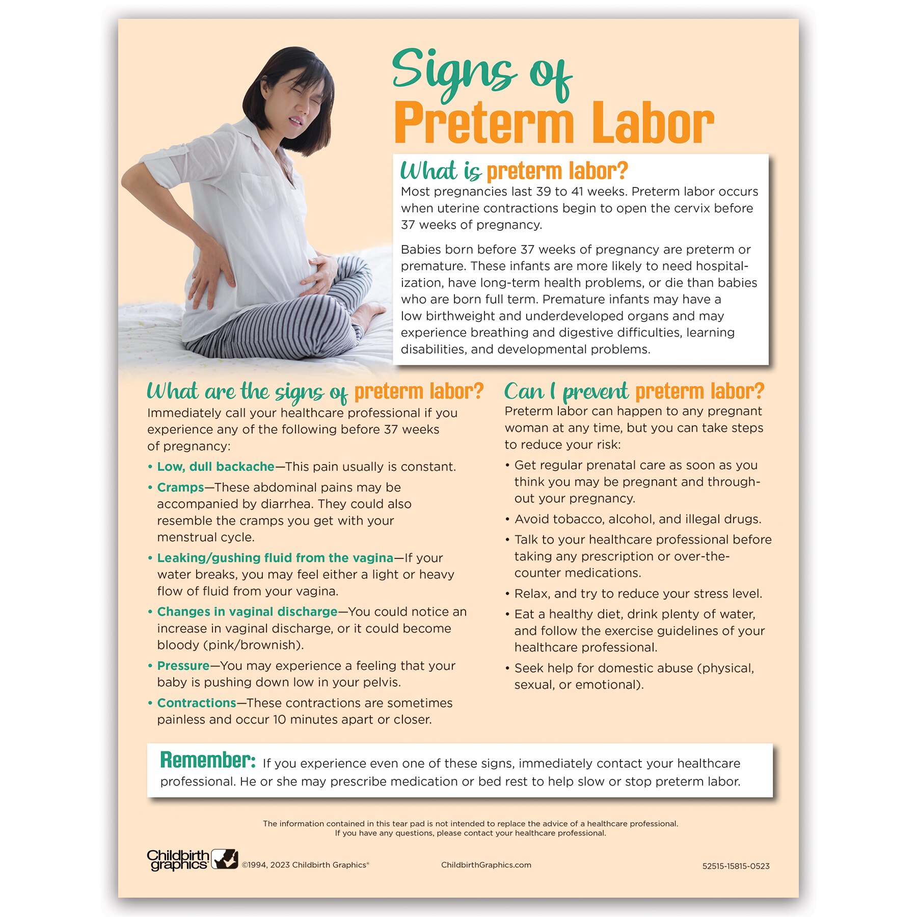 signs of labor childbirth education products childbirth graphics signs of labor childbirth education products childbirth graphics