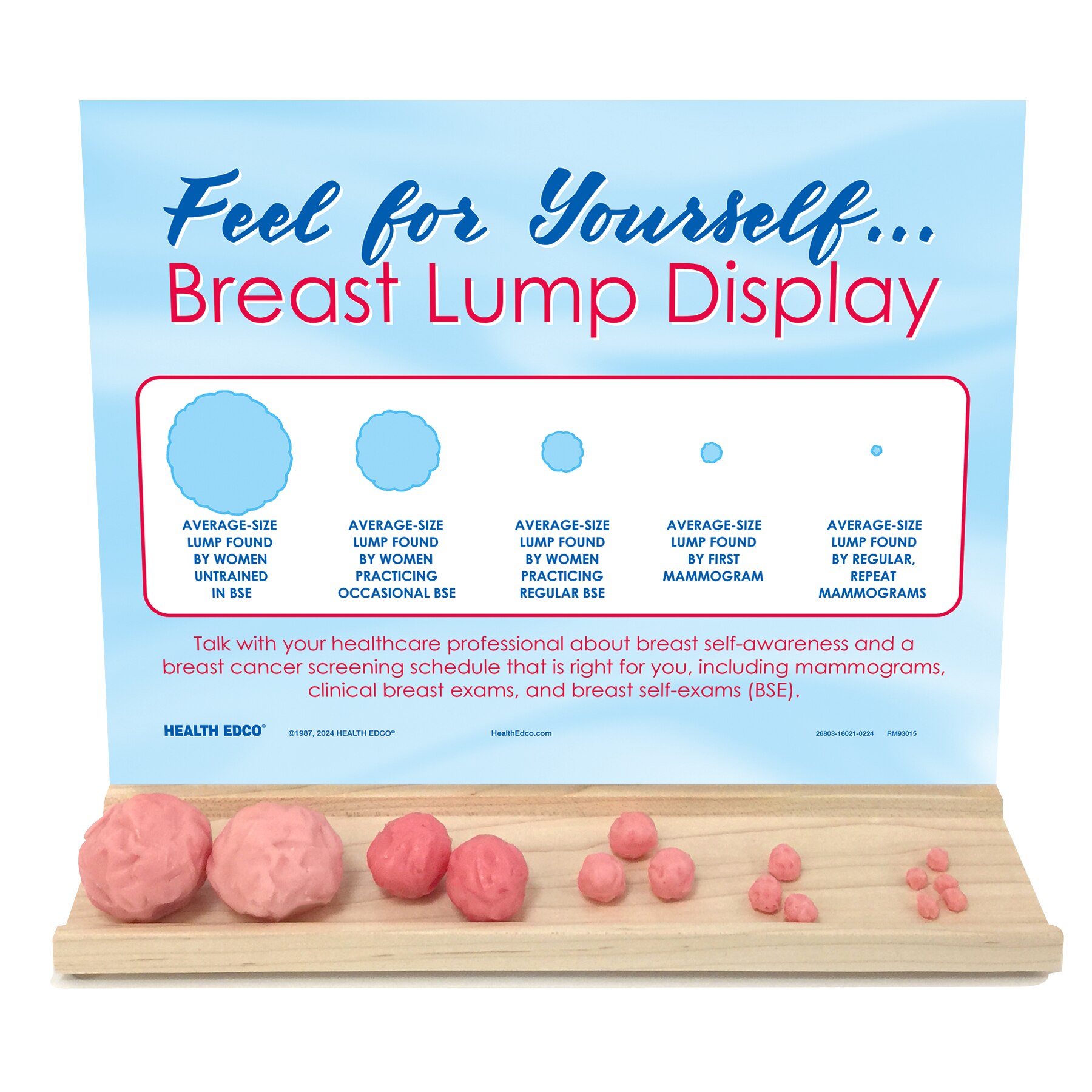 Feel For Yourself Breast Lump Display Health Edco