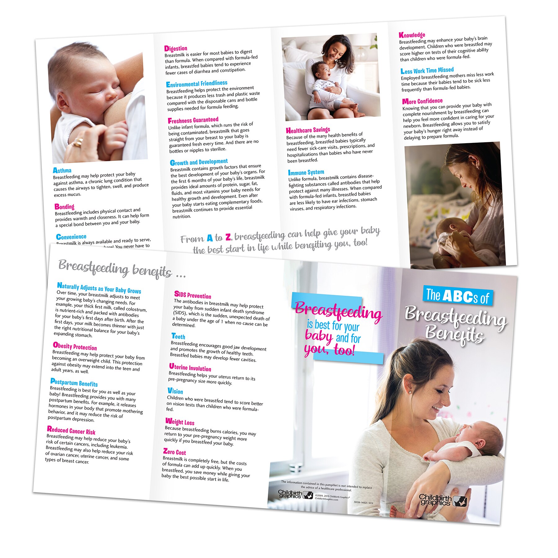 Benefits Of Breastfeeding Pamphlet Childbirth Graphics