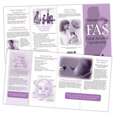 Fetal Alcohol Syndrome Fas Pamphlet | Childbirth Graphics