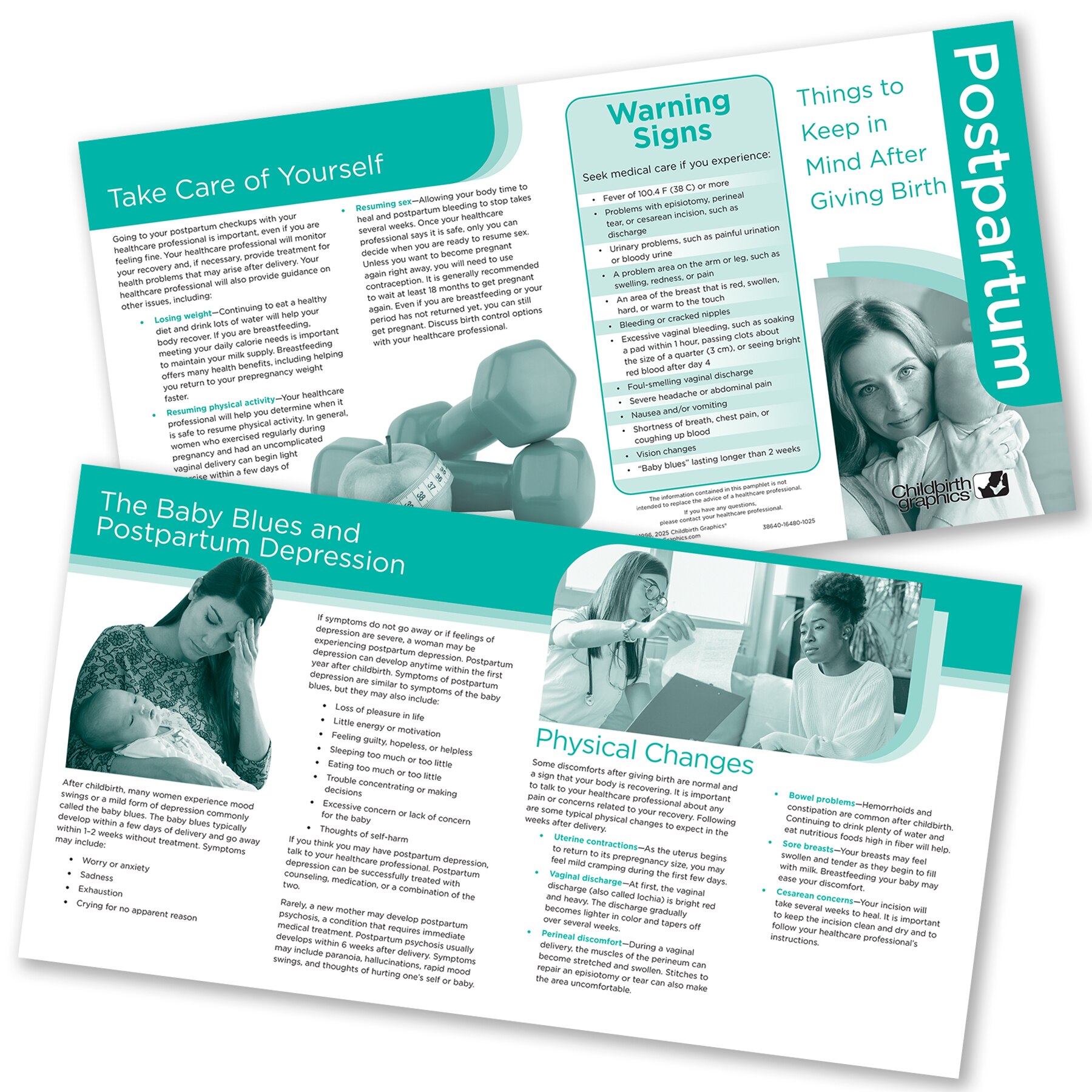 Postpartum After Childbirth Pamphlet Childbirth Graphics