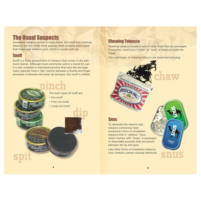 types of smokeless tobacco Smokeless Tobacco Booklet | Health Edco