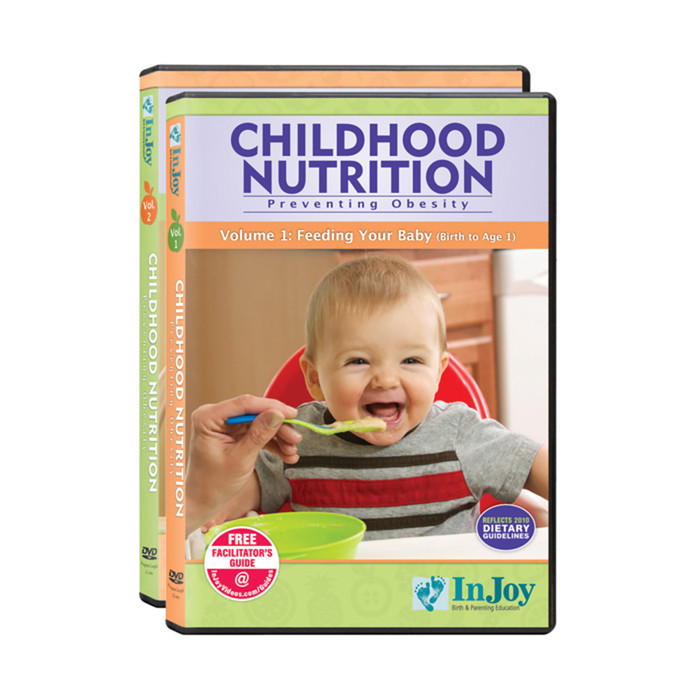 Childhood Nutrition Preventing Obesity 2 volume DVD set birth-age 5 for parents & caregivers, Childbirth Graphics, 48875