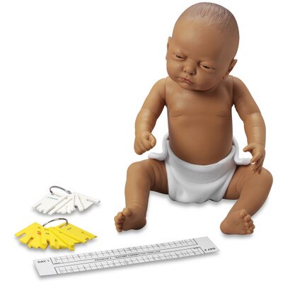 Standard Ready or Not Tot brown female with control keys and program teacher correction template, Health Edco, 53605