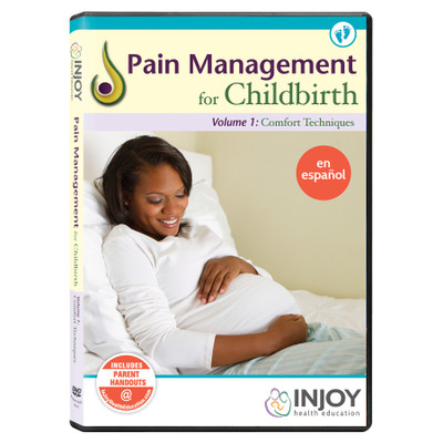 InJoy's Pain Management Volume 1: Comfort Techniques DVD, Spanish, available from Childbirth Graphics, teaching tools, 71462