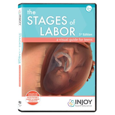 InJoy's The Stages of Labor: A Visual Guide for Teens 3rd Edition DVD available at Childbirth Graphics, teaching video, 71539
