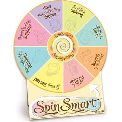 SpinSmart Breastfeeding Wheel for breastfeeding education from Childbirth Graphics, lactation teaching activity, 78138