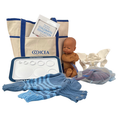 ICEA Educator Tool Kit With Brown Fetal Model by Childbirth Graphics, childbirth educator resources and teaching tools, 78831