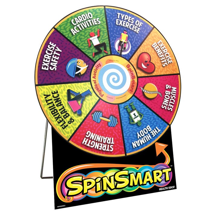 Educational SpinSmart Physical Activity Wheel Health Edco