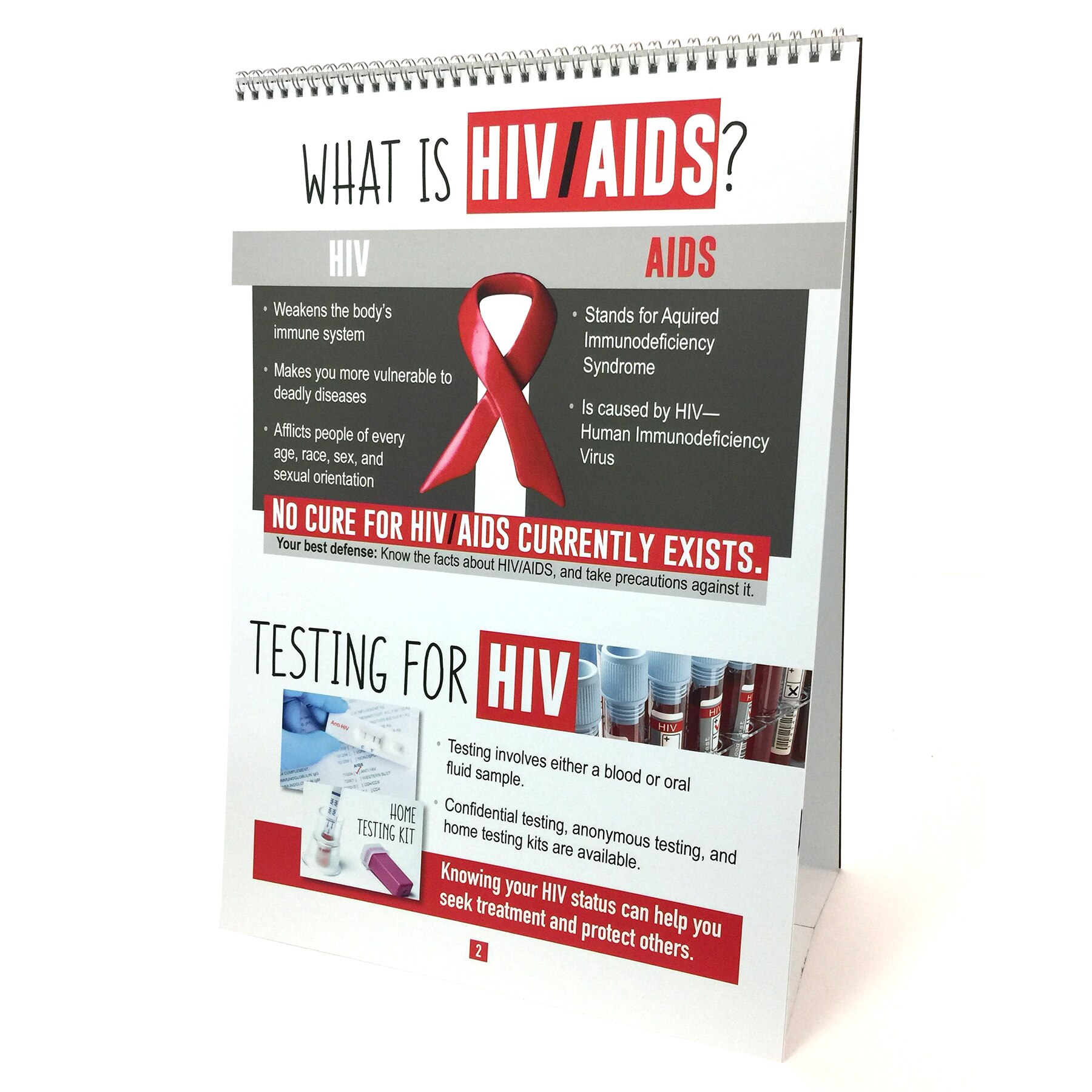 Updated HIV/AIDS Educational Flip Chart Health Edco
