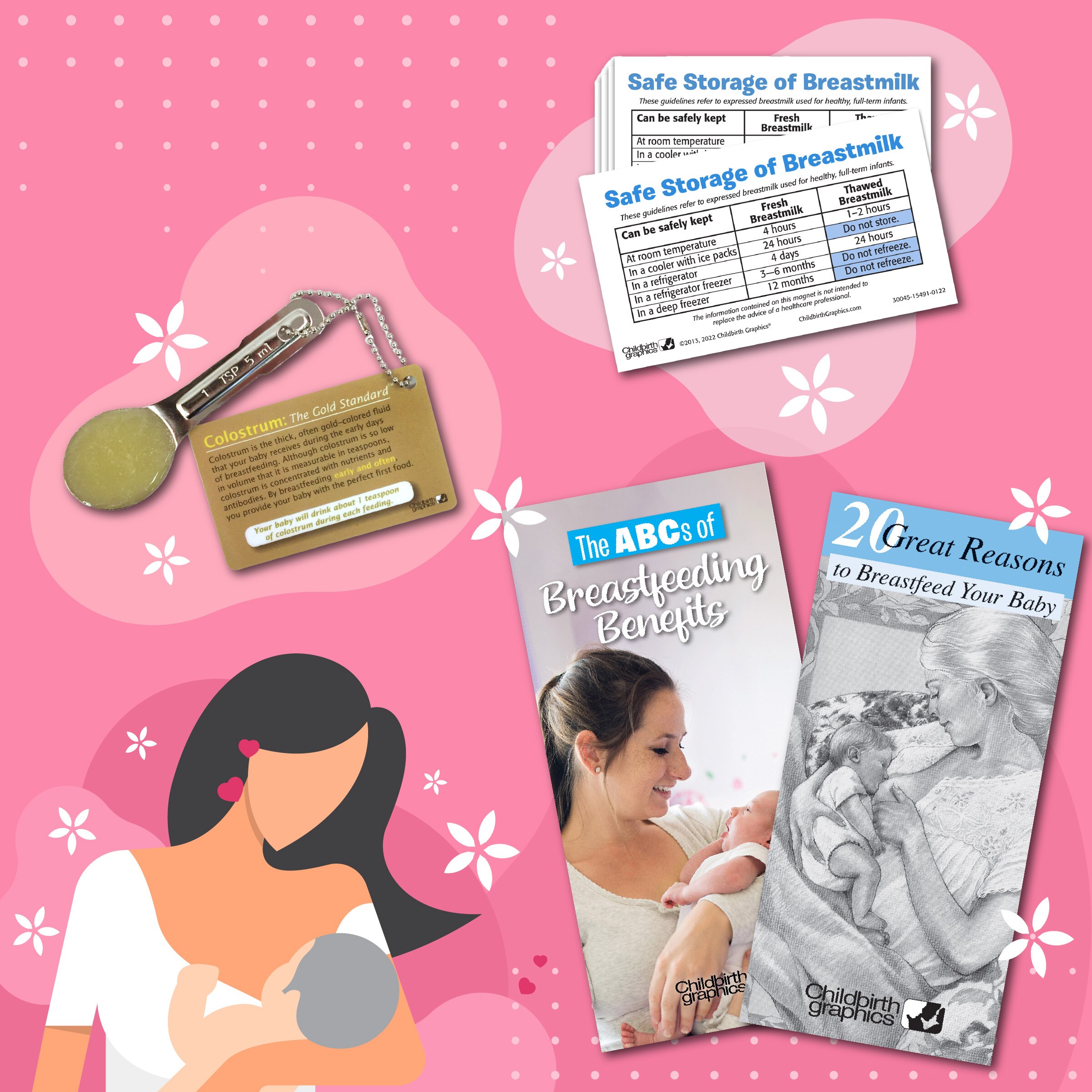 Childbirth Graphics celebrates National Breastfeeding Month with educational materials to overcome breastfeeding barriers