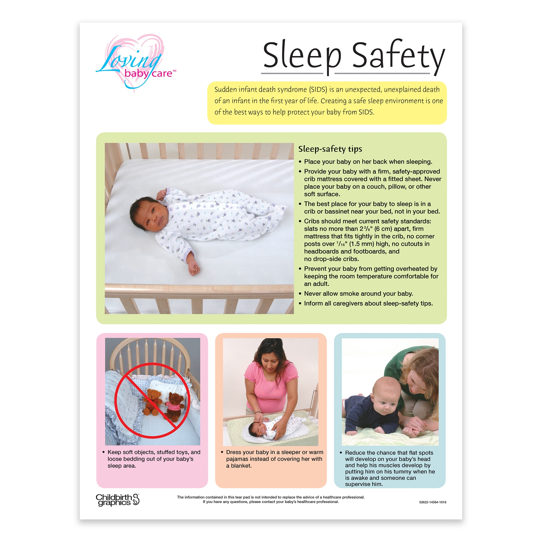 Loving Baby Care Sleep Safety Tear Pad