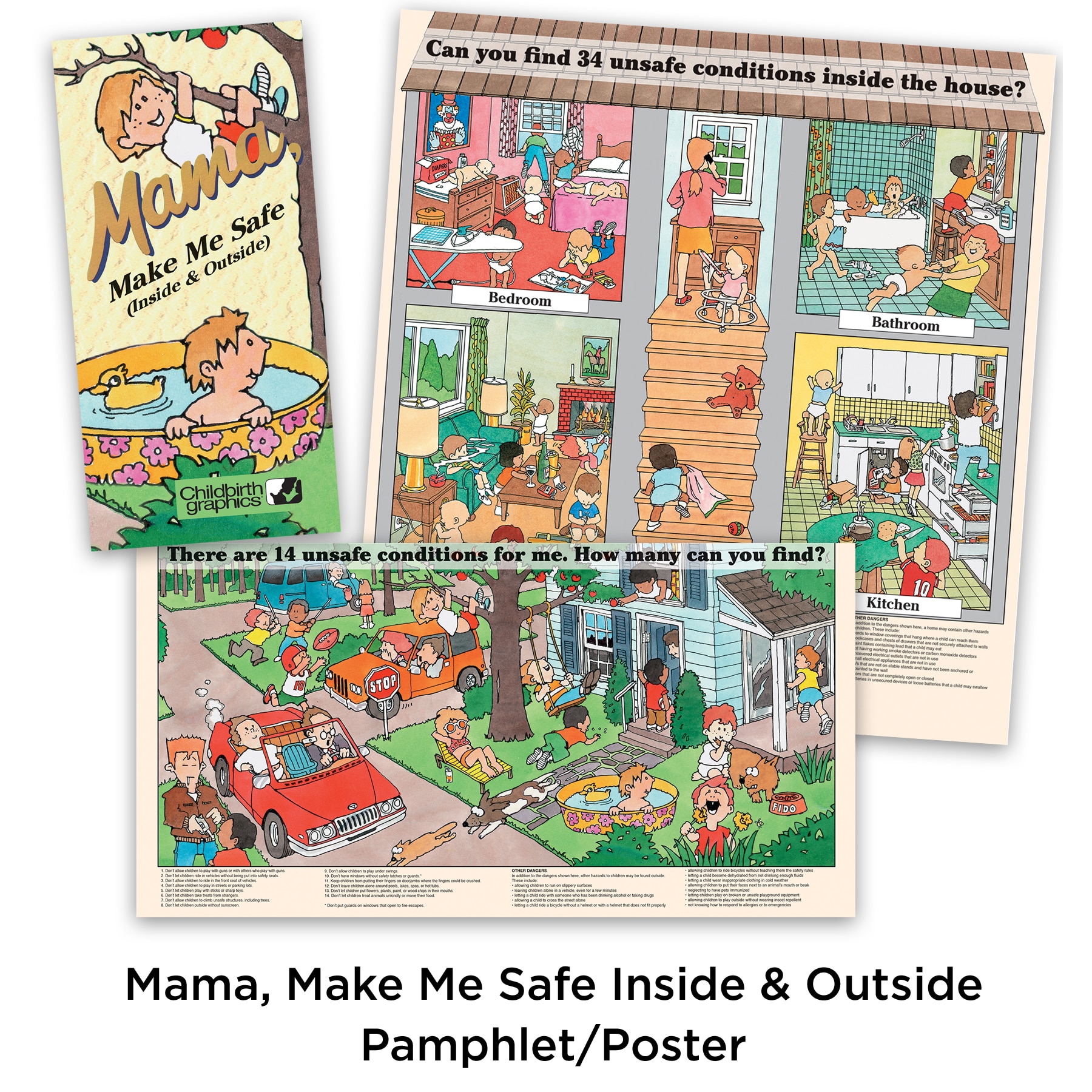 Mama, Make Me Safe Inside & Outside Pamphlet/Poster from Childbirth Graphics, 38580