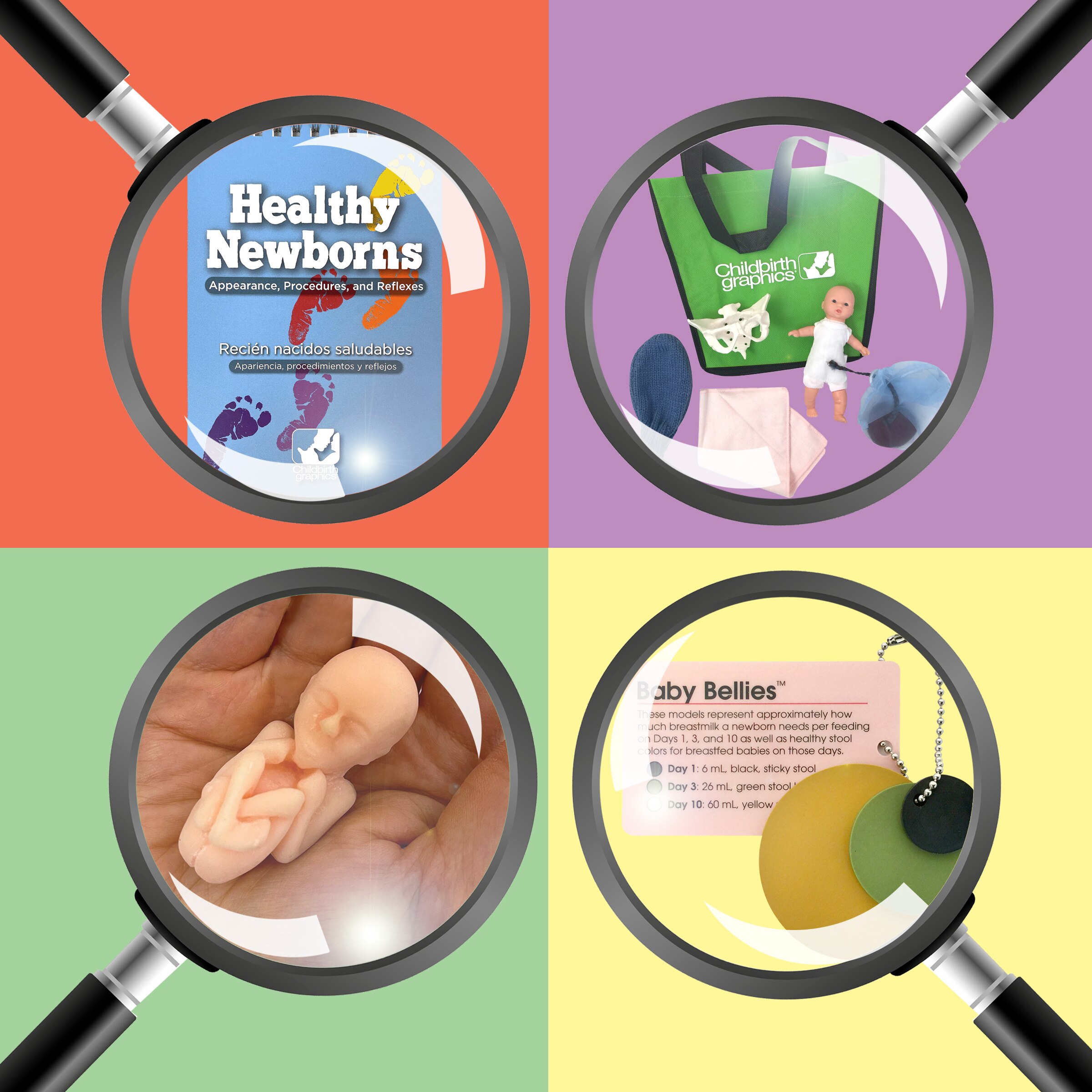 Pocket-size childbirth education materials from Childbirth Graphics
