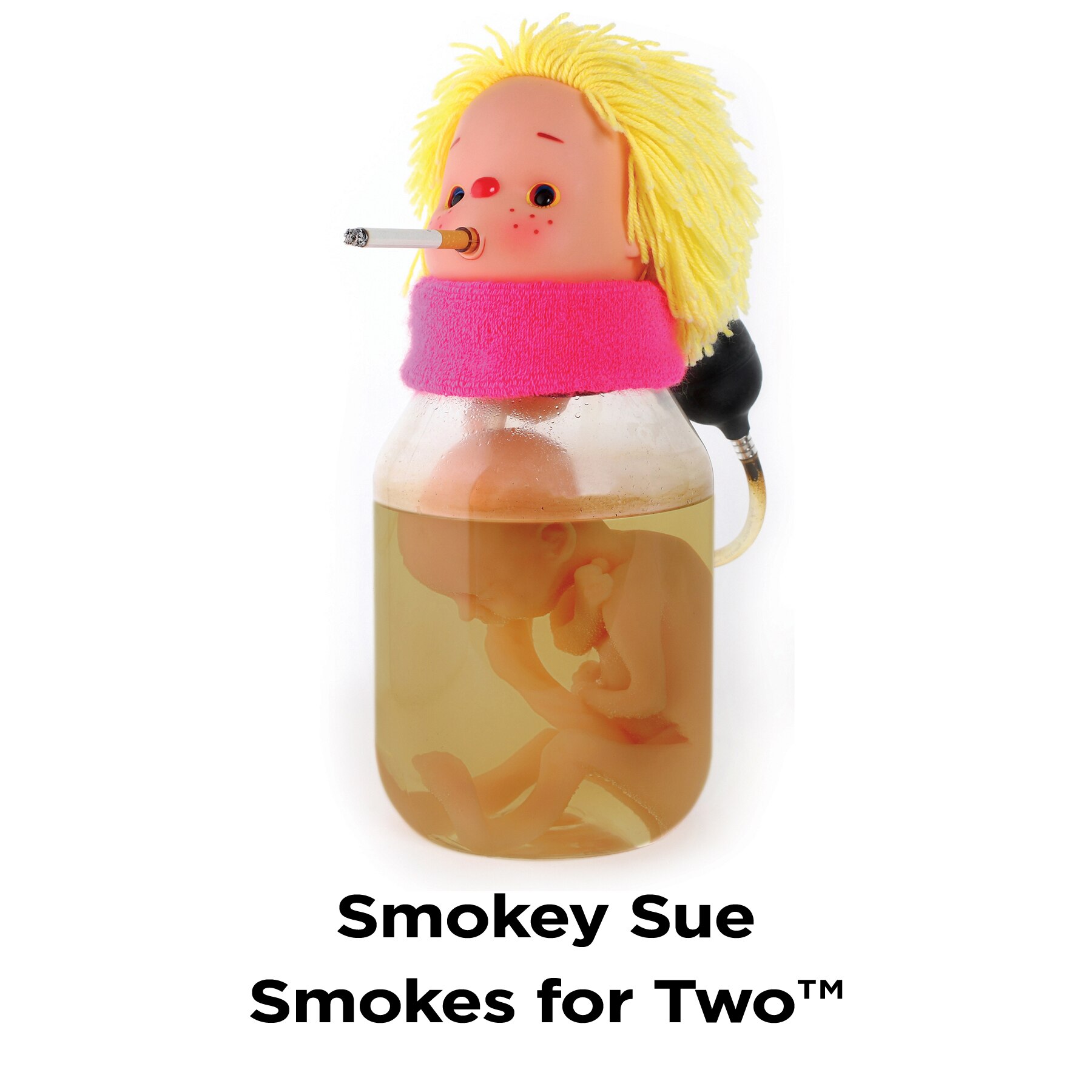 Smokey Sue Smokes for Two, Childbirth Graphics tobacco education demonstration model,79210