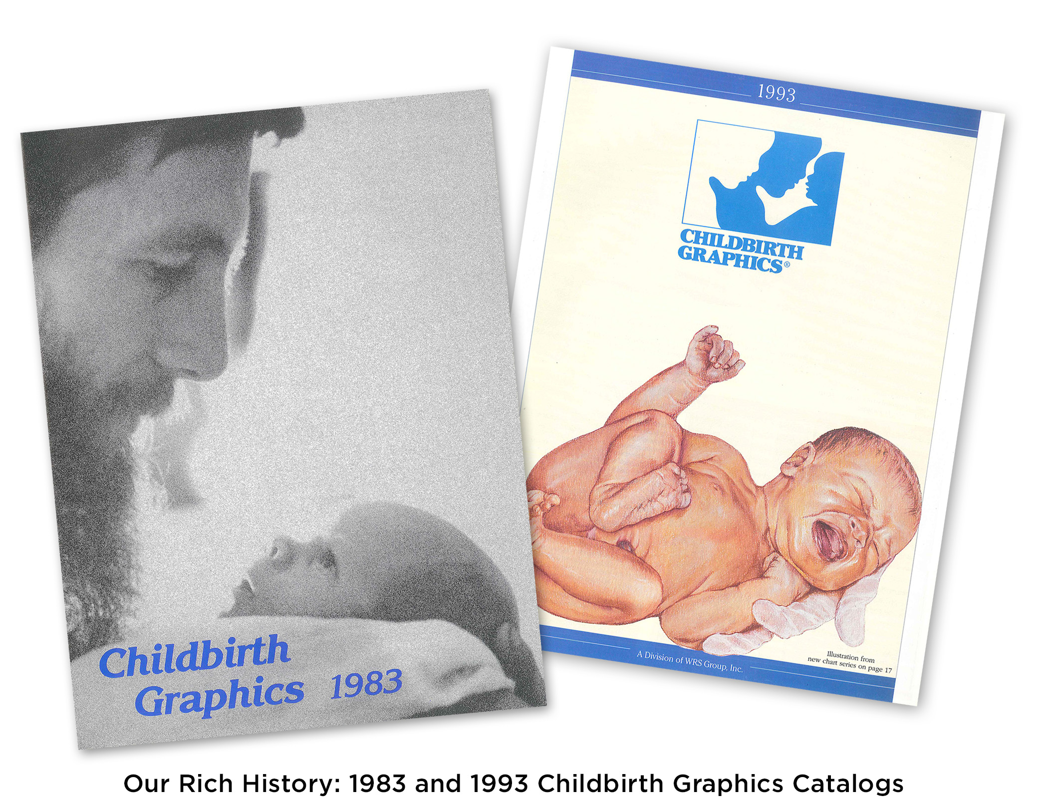 Childbirth Graphics catalogs from 1983 and 1993